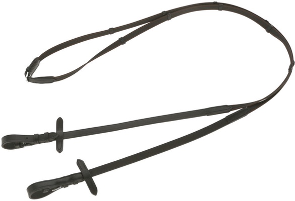 Riendas de goma antideslizante negro